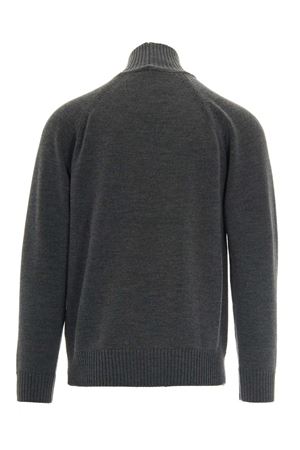 Grey virgin wool sweater PAOLO PECORA | A072F0098995